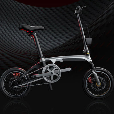 14 bici piegante elettrica leggera, bici elettrica di piegatura della fibra del carbonio 220V