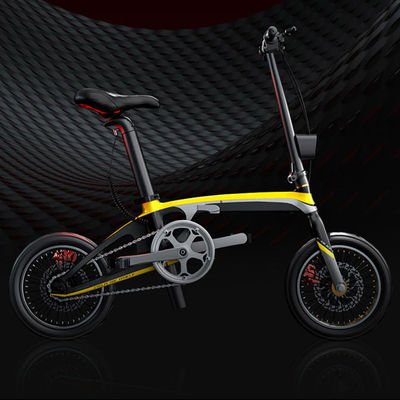 Bici elettrica piegante più leggera 250W della fibra del carbonio con l'asse sigillato