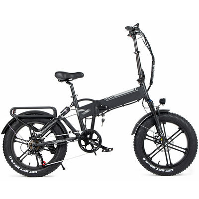 Bici elettrica piegante della gomma grassa 750 watt, sistema pieghevole della bici 5grade di 30kmh E
