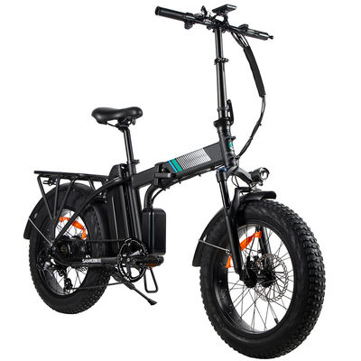 Bici elettrica di piegatura della gomma grassa 0.5KW, gomma grassa Ebike di piegatura del carico sicuro 180kg